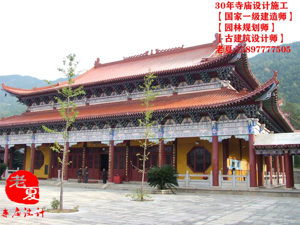 寺庙效果图设计_寺院仿古建筑设计施工图