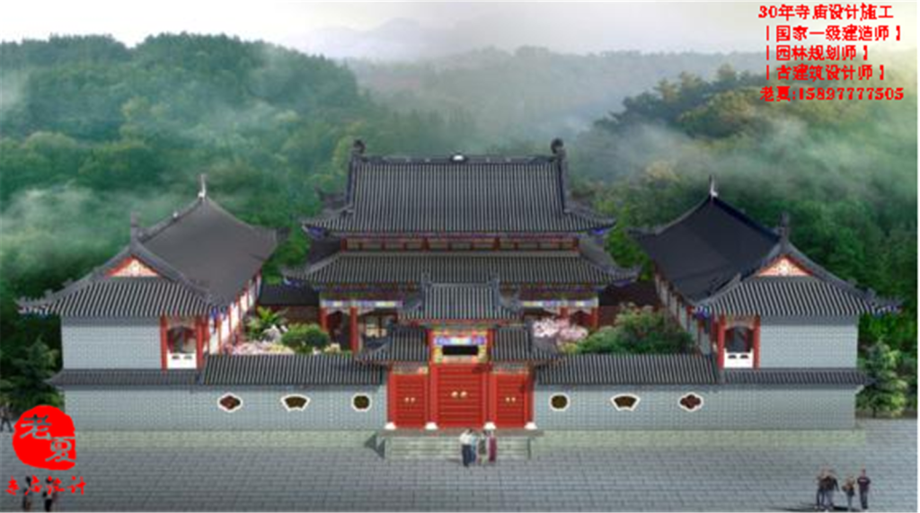 小型寺庙设计图纸，寺庙建筑设计方案