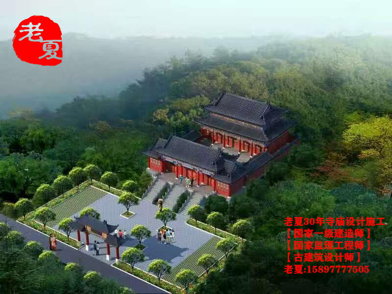 寺庙建筑图设计，寺庙结构图设计方案