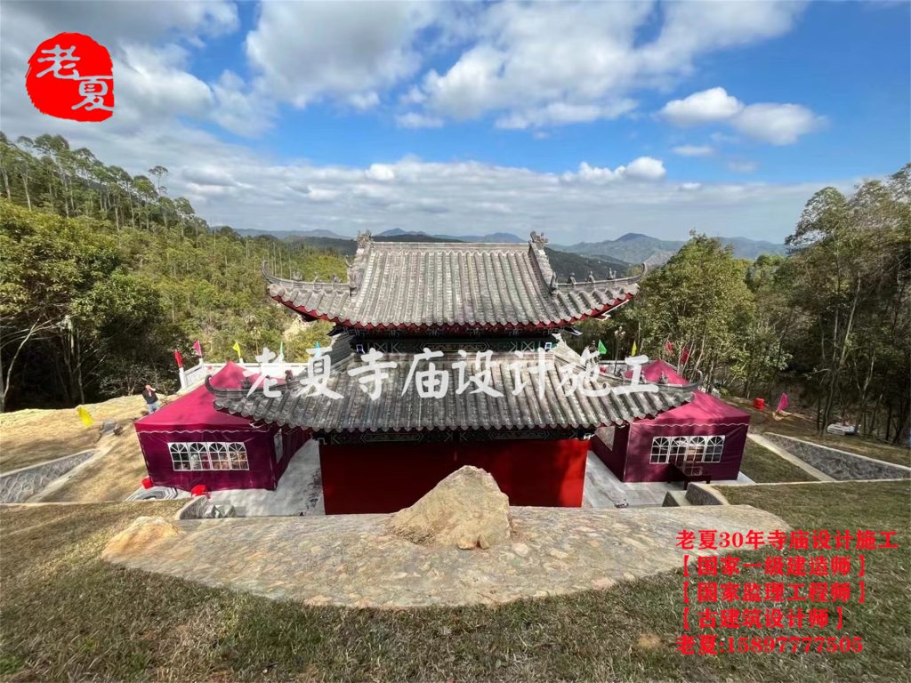 湛江茂名寺庙设计，潮汕寺庙设计规划图