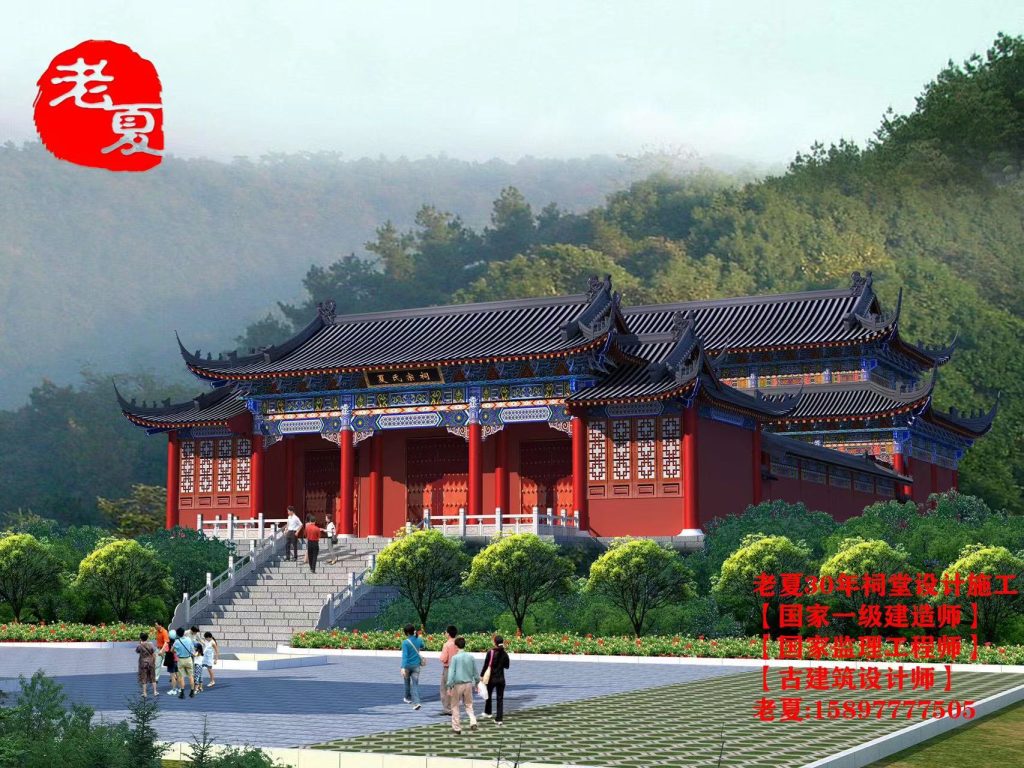 寺庙建筑设计图，寺庙结构图设计