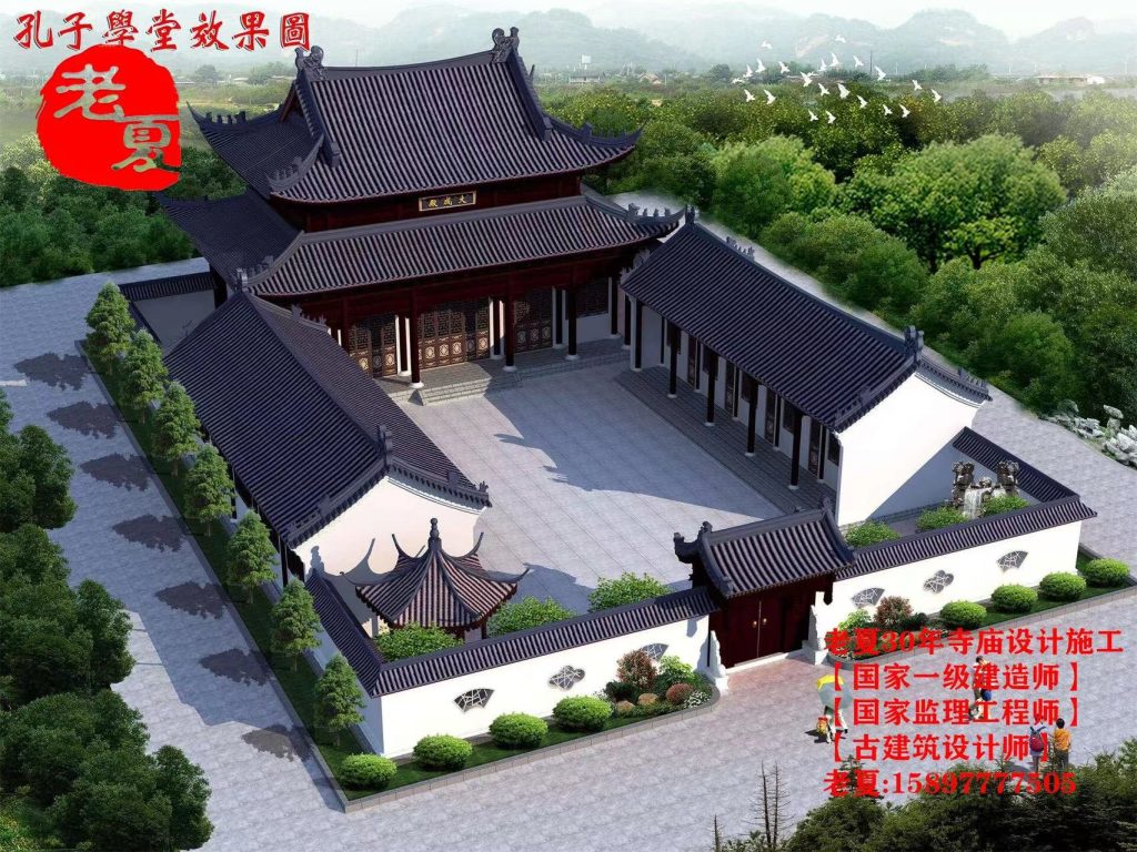 寺院整体改造设计图纸，寺庙改扩建设计图纸，寺庙改造设计图纸